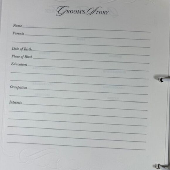 Vintage Hallmark Wedding Album 'And Two Shall Become One' Mark 10:8 Ivory Gold - Picture 7 of 16